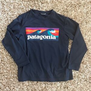 Patagonia Kids Long Sleeve Tee - Navy